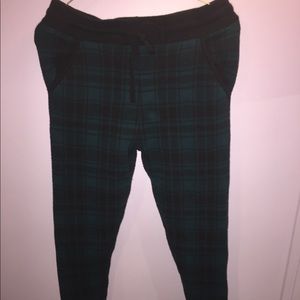 Black & Teal Joggers